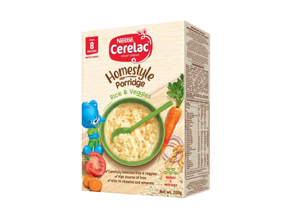 Cerelac rice and veggies porridge