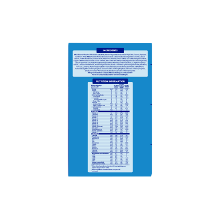 Bonakid Pre School Three Plus 1.2kg Nutritional Contents